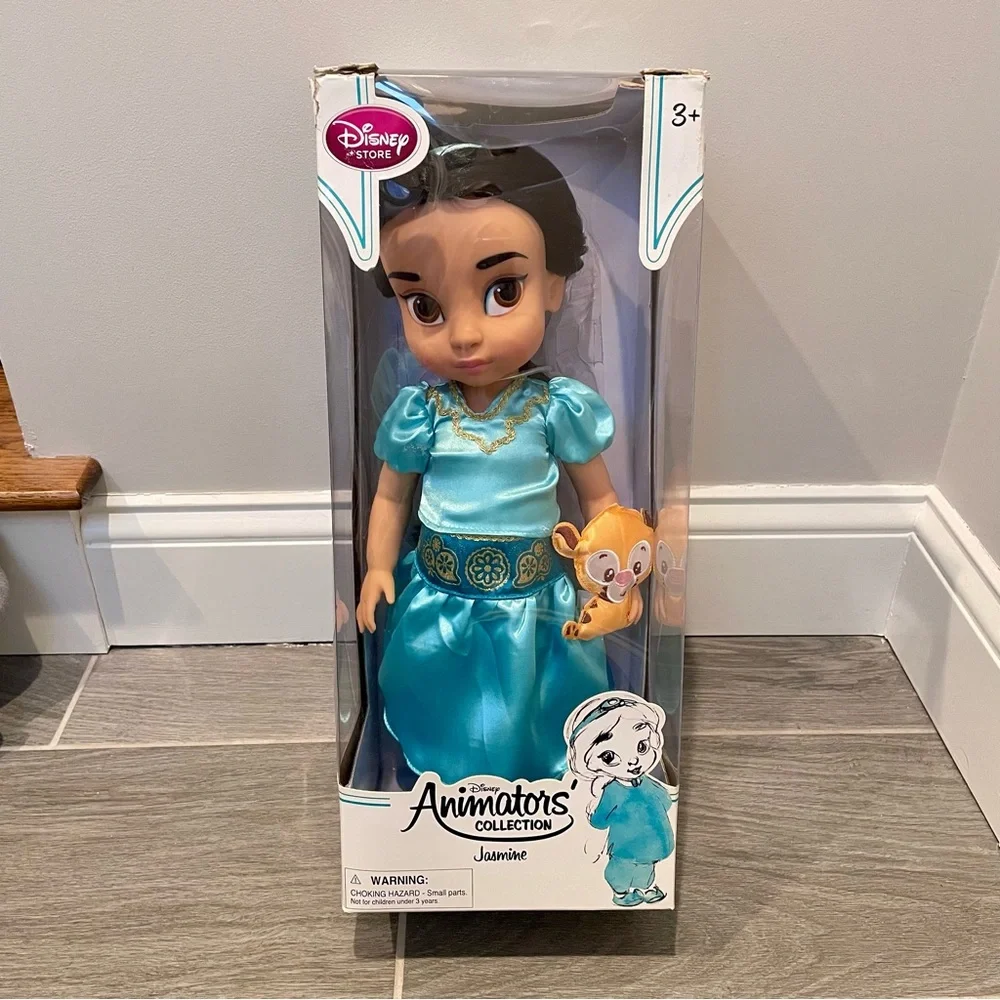 Disney Store Animators Collection Jasmine Doll & Raja Tiger 2015 Release*Read*